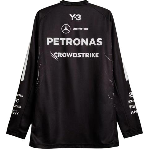 Y-3 Mercedes AMG Petronas F1 команда лонгслив полоска трикотаж мода люкс унисекс повседневный 2026