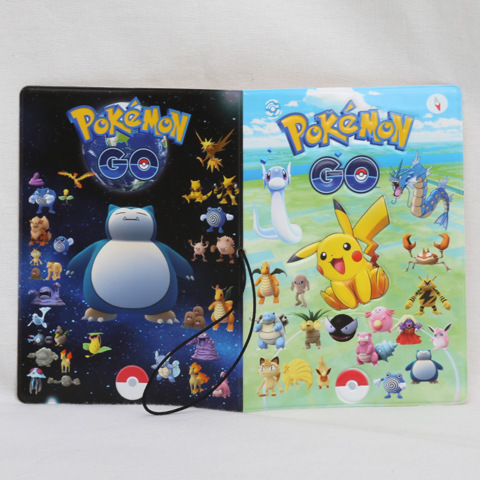 Пакет удостоверений личности 3D Обложка Pokemon Go Pocket Monster Защитник Документов Для Путешествий Короткий Держатель Паспорт