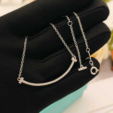 копия 1: 1 PnTiffany Новейшая Модель Tiffany С Улыбающимся Лицом И СеребриСтым Дизайном В Стиле ЗвеЗдного Неба