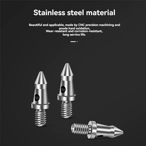 3шт Универсальный Набор шипов для ножек штатива с резьбой 1/4 дюйма Ножки-моноподы для штатива из нержавеющей стали, запасные части для ножек