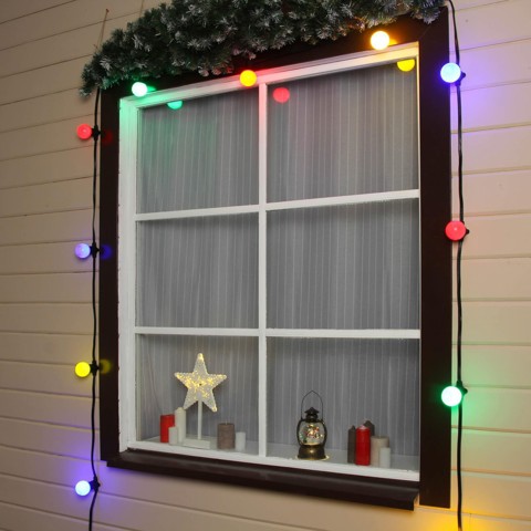 Гирлянда 'Белт-лайт' 50 м, IP65, 2W, тёмная каучуковая нить, шаг 40 см, Е27 (без ламп), 220 В