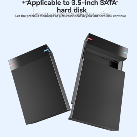3,5-дюймовый корпус жесткого диска SATA-USB 3.0 для внешнего жесткого диска, высокоскоростная коробка для передачи данных HDD Box для ПК и ноутбуков EU PLUG
