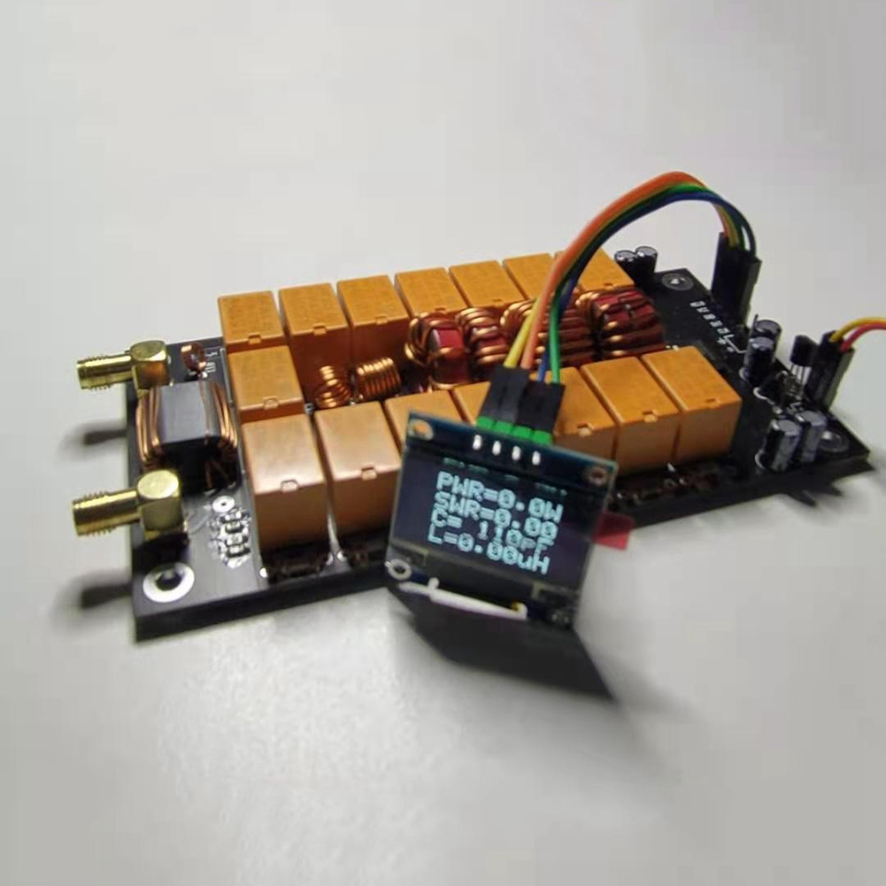 

Мини-антенный тюнер ATU-100 1,8-50 МГц Автоматический антенный тюнер + OLED-приемник с встроенным усилителем DIY Kit