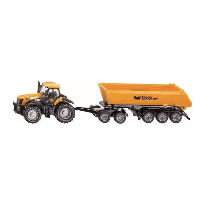 

SIKU JCB Traktor mit Dolly und Kippmulde