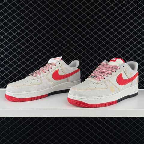 кроссовки Обувь Винтаж Nike Air Force 1 07 Low: Лимитированная серия Year Horse, низкие кроссовки Air Force One для повседневной