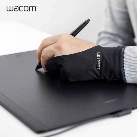 Перчатка Рисования Планшете Wacom Оригинальная Стандартная Профессиональный Инструмент Для Рисования Перчатка На Два Пальца