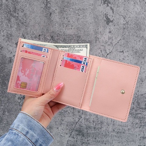 Cartoon coin purse Кошелек Женщин Новый СтуденчеСкий КоротКий Монетный Миниатюрный Милый КошелеК КомпаКтный 70% Off Большой Емко