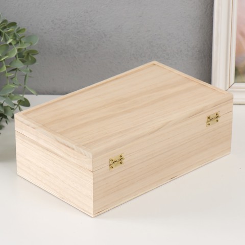 4 шт. Шкатулка для росписи 'Прямоугольник', без замочка, заготовка для творчества, для украшений, 25.5x15x9 см