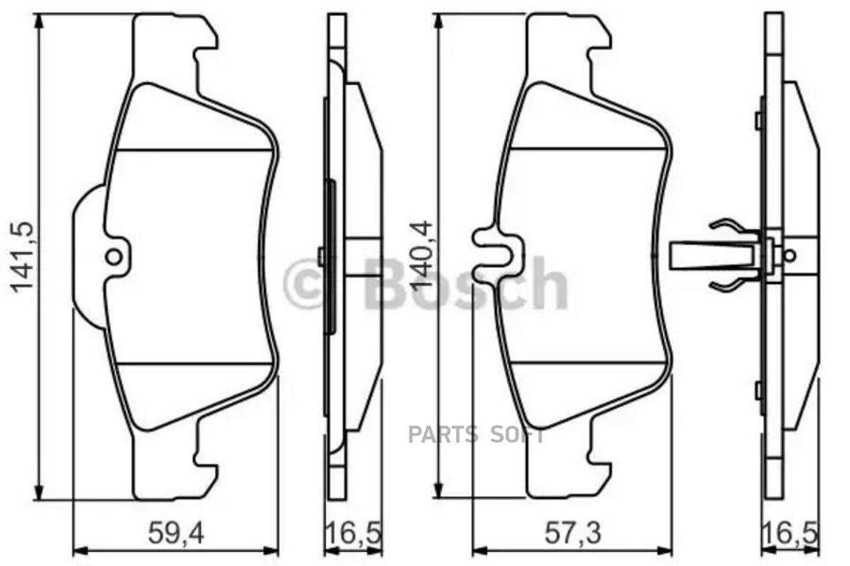 Колодка торм. зад. Сайбер MV Parts