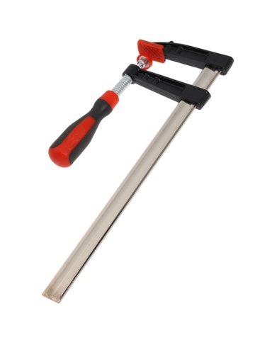 2 шт. Струбцина F-образная усиленная ТУНДРА, тавровый профиль, 2К рукоятка, 300x80x380 мм