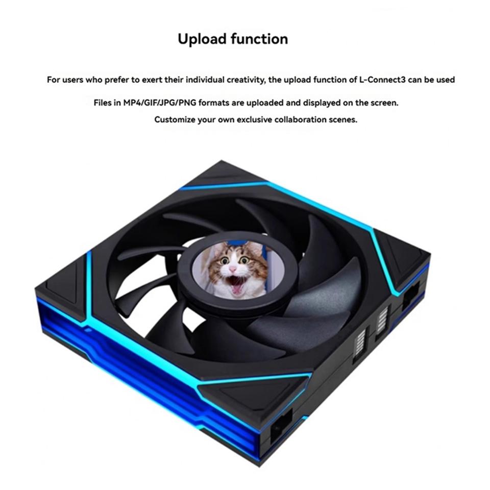 Lian Li UNI Fan TL Wireless LCD 120 черный | AliExpress