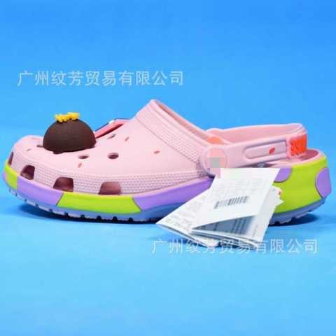 2025 Новые Сандалии Crocs в стиле Спанч Боб и Патрик Стар для родителей и д