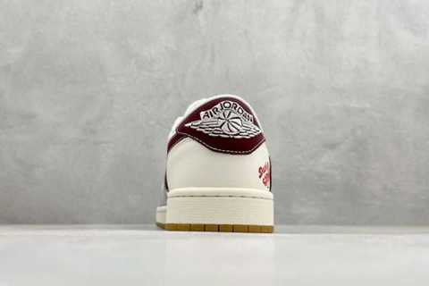 Обувь кроссовки Новинка G version Air Jordan 1 Low AJ1 лимитированная серия, год лошади, высокое качество Недавно