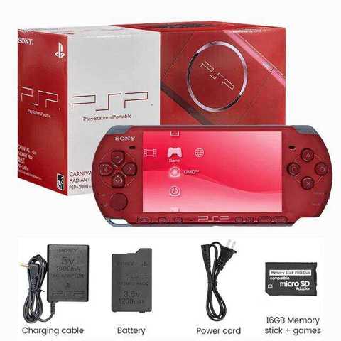 копия 1: 1 Sony PSP 3000 Original PlayStation Portable PSP-3006 Handheld Arcade Game Console Holiday Christmas Gifts +Free Games