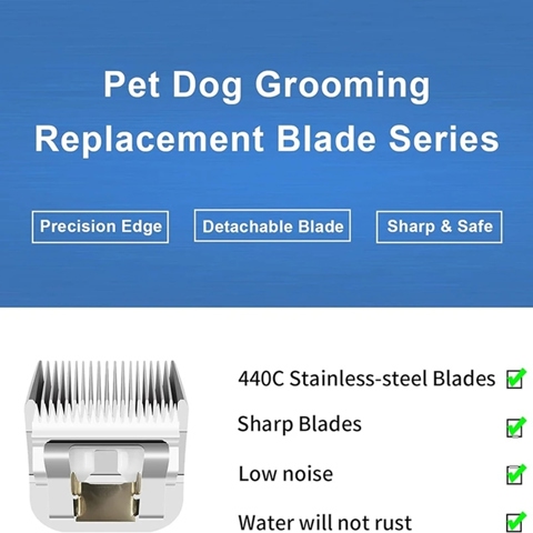 Съемное лезвие HT диаметром 5/8 дюйма, совместимое с машинками для стрижки животных Andis, Oster A5, серии Wahl KM, Размер 5/8 дюйма 16 мм