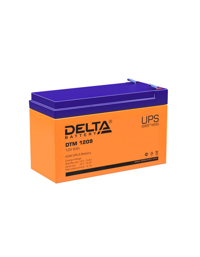 

Delta Аккумуляторная батарея для ИБП DTM 1209 (12V/9Ah)
