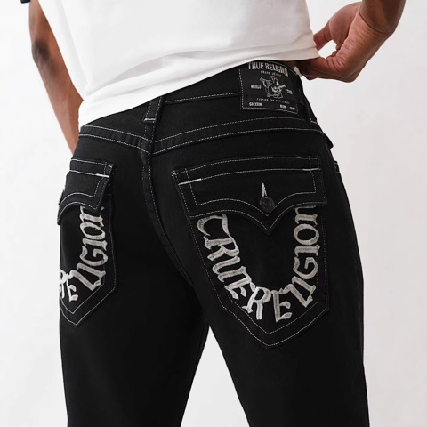True religion jeans men y2k - купить недорого | AliExpress