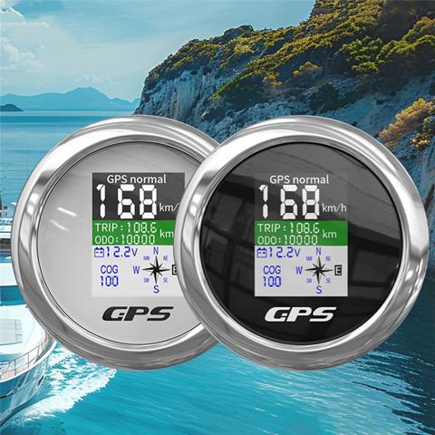 Морской лодочный автомобильный GPS-спидометр цифровой с GPS-антенной для моторной яхты TFT-экран Водонепроницаемый Одометр