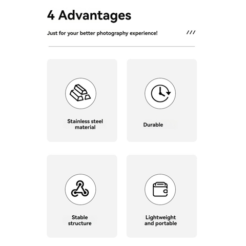 3шт Универсальный Набор шипов для ножек штатива с резьбой 1/4 дюйма Ножки-моноподы для штатива из нержавеющей стали, запасные части для ножек