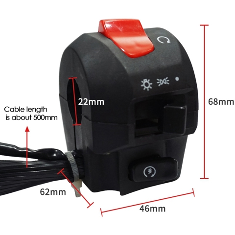 Переключатель на руле мотоцикла в сборе для Suzuki 125 EN125 HJ150 Переключатель фар Переключатель сигнала поворота