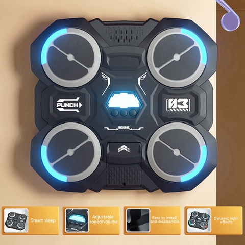 Музыкальный боксерский тренажер для детей Smart Music Boxing Machine Настенный декомпрессионный настенный тренажер для бокса с игрушечными мишенями