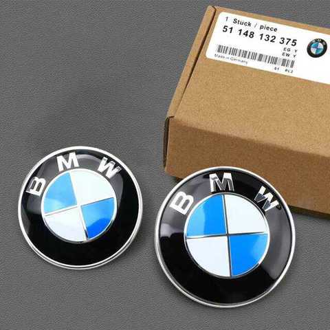 Эмблема для BMW E39 E46 E30 E36 G20 F10 F12 E87 E60 E93 E90 AC 74/82 мм, логотип на капоте, наклейка на крышку багажника
