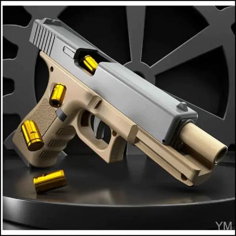 Автоматический страйкбольный пистолет Desert Eagle с автовыбросом гильз затворной задержкой подарок для мальчиков тактический пневматический пистолет 2026