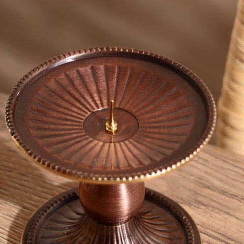 2 шт. Подсвечник на 1 свечу 'Сумана', 8.5x8x8 см, латунь