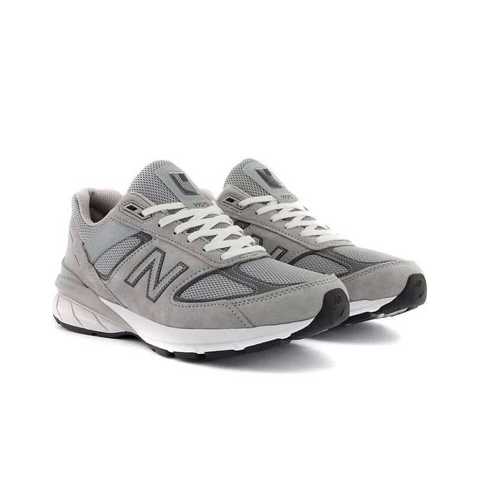 Original New Balance NB 990 V5/992 Classic Retro Mesh Leather Men's Shoes M990GL5 Grey And Sier