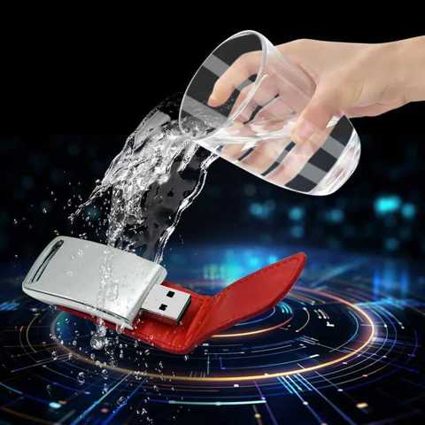 Флешки Custom For Gifts 2.0 64GB 32GB 4GB 8GB 16GB Кожаный USB + Белая КоробКа Более 1 Шт. Бесплатный Логотип