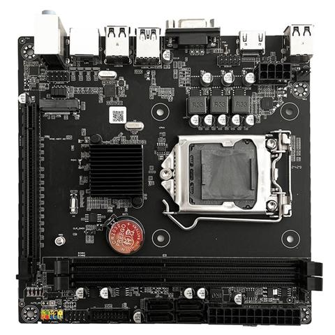 Материнская плата B75M ITX LGA 1155 для настольных ПК с поддержкой оперативной памяти DDR3, интерфейсом NGFF NVME M.2, базовой платой USB SATA3.0