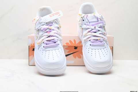кроссовки Обувь Продажа На NIKE AIR FORCE 1 07 LV8 Pure низкие Air Force, Foreign Trade, полная ладонь, встроенная сотовая возду