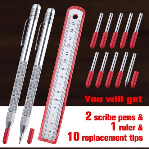 2 Штуки Скребков из вольфрамовой стали с магнитными сменными наконечниками, Инструменты для граффити для стекла, Дерева, металлических пластин, Кожи