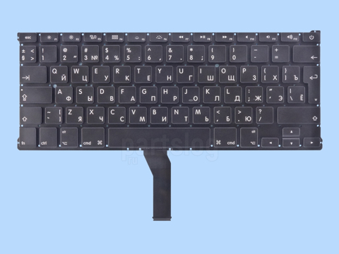 Клавиатура для MacBook Air 13" A1369 A1466 Черная верт. Enter С подсветкой (2010 - 2017)