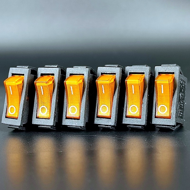 

6шт/лот IRS-101-1C Переключатель 3 pin ON-OFF, узкий, 20A-125V, 15A-250V, 35A-12V, 1 дугообразная клавиша