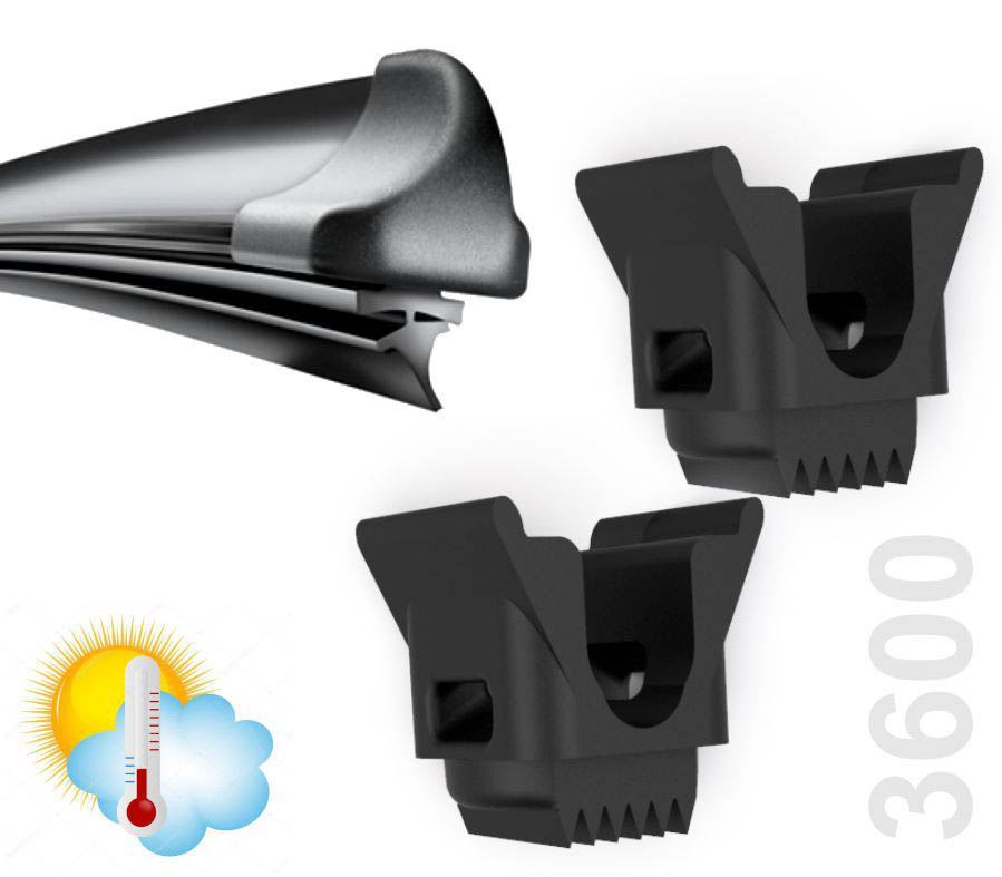 

Защита щеток дворника лобового стекла автомобиля от примерзания, прилипания во время стоянки зимой комплект 4шт для 2х дворников