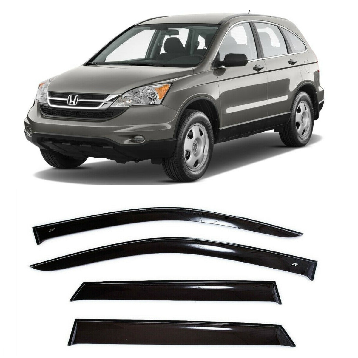 

Дефлекторы окон Cobra Tuning H11207 на авто Хонда ЦР В ЦРВ ЦР-В 3 lll 5д 2007-2012 4 шт./комп. ветровики от дождя солнца и ветра