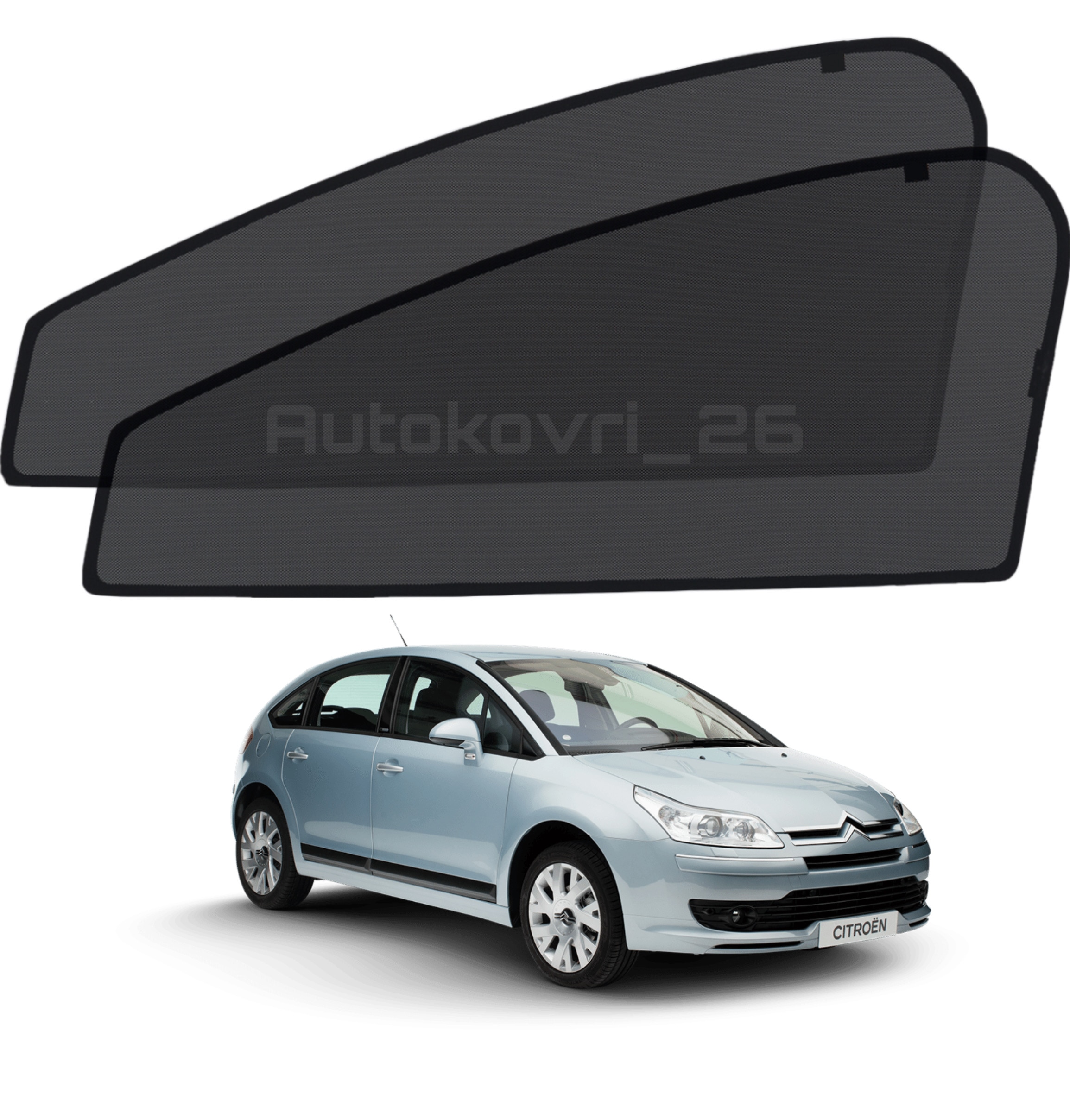 

АВТОМОБИЛЬНЫЕ ШТОРКИ СЕТКИ КАРКАСНЫЕ НА СИТРОЕН С4 (04-10) CITROEN C4