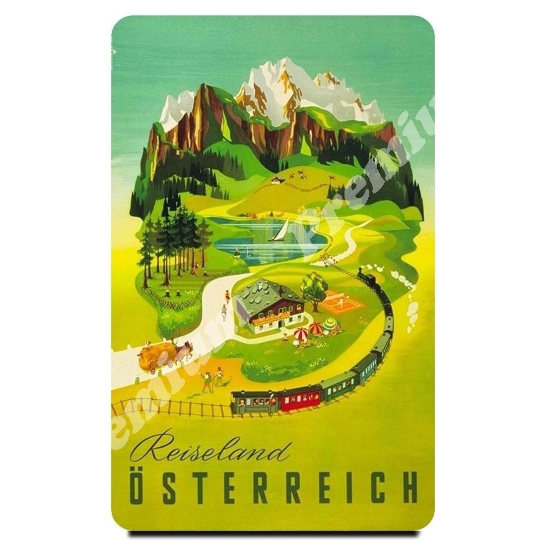 

Австрия Сувенирный магнит Винтажный туристический плакат