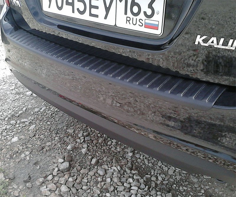 

Накладка на задний бампер Лада Калина универсал с 2007 г.в.