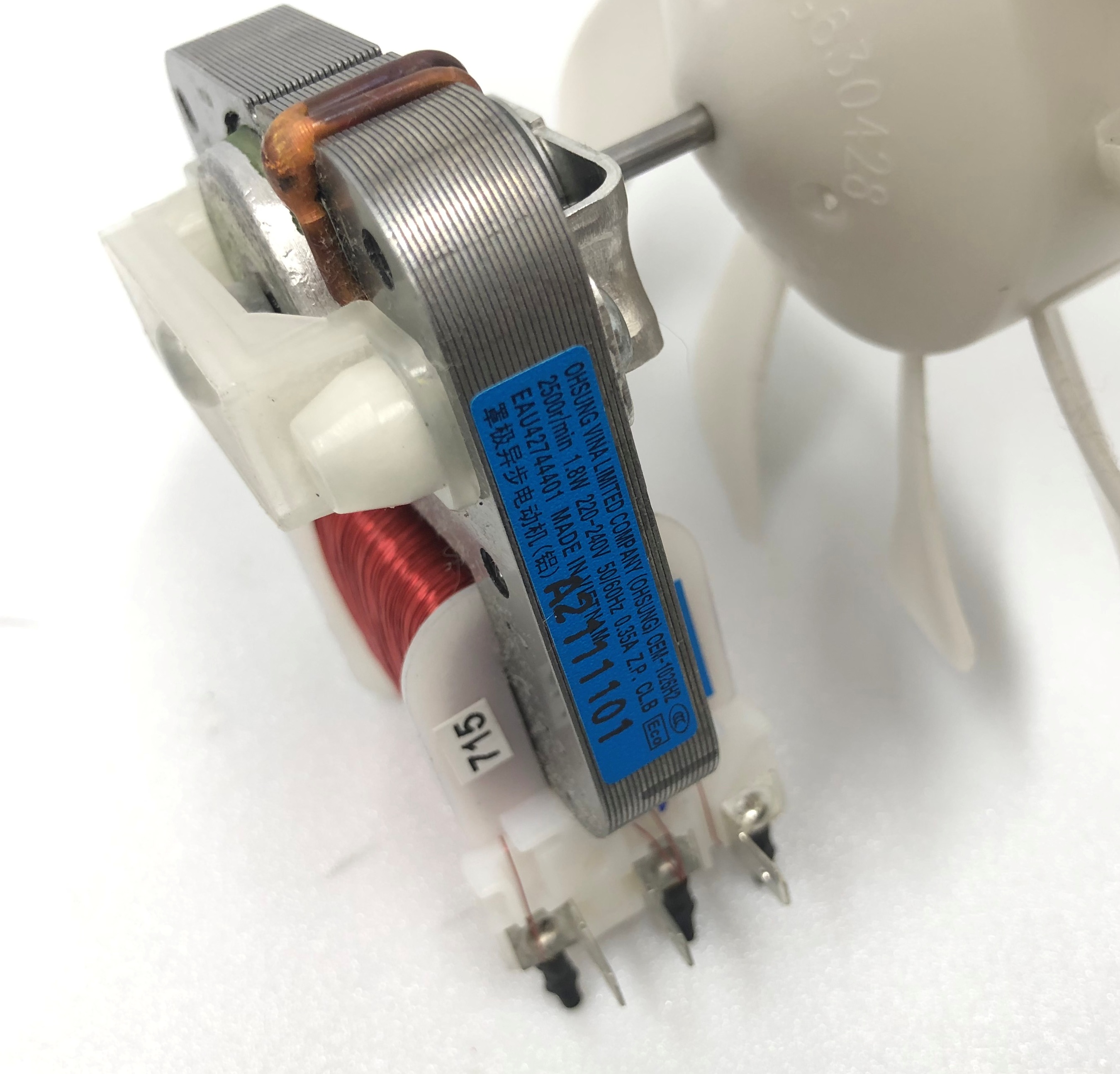

Вентилятор кулер EAU42744401 OEM-1026H2 2500r/min 1.8W 220-240V для микроволновой свч печи LG