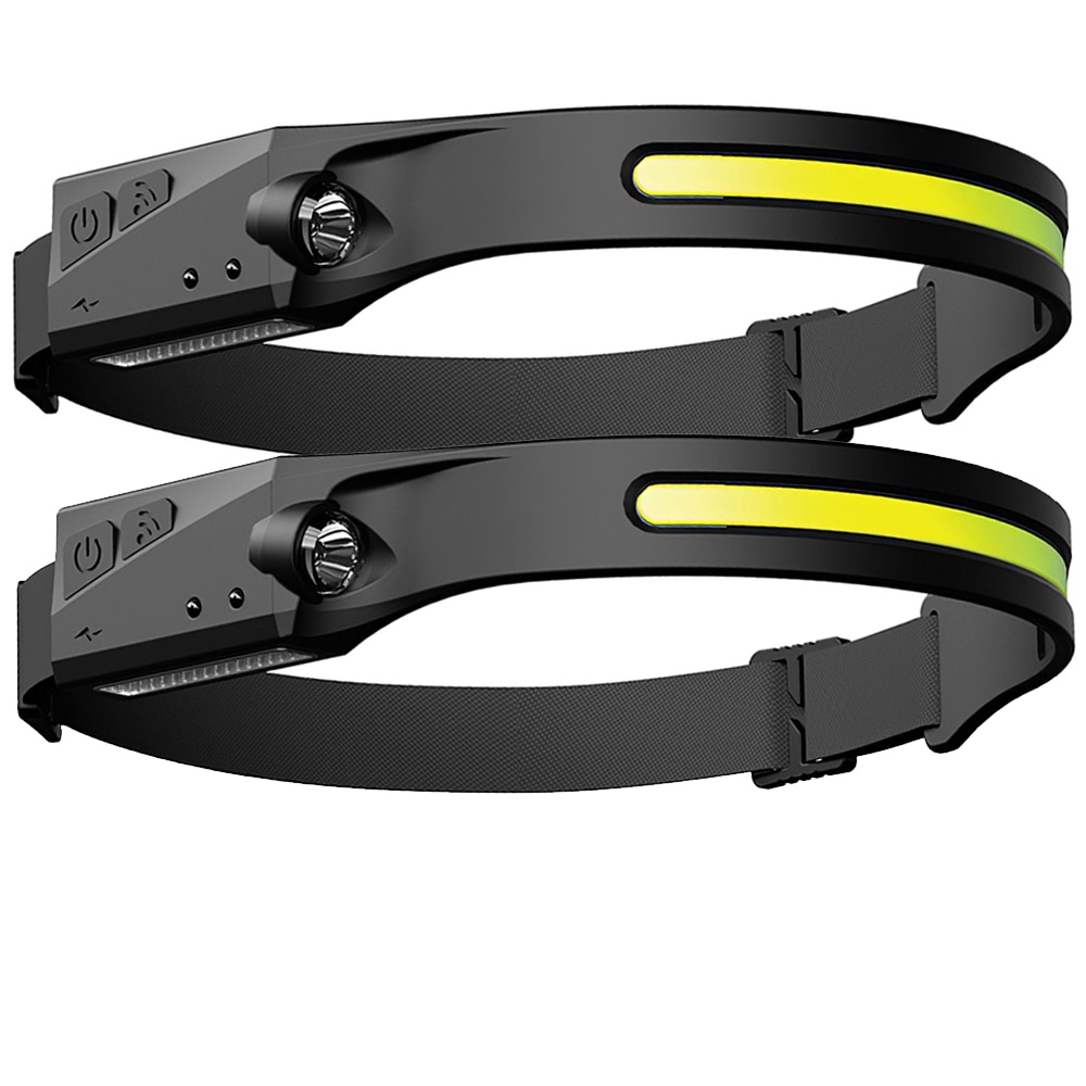 

Налобный мощный фонарь COB | LED фонарь лента на 1200mAh | Модель LX 200 PRO |5 режимом работы | Заряд от USB