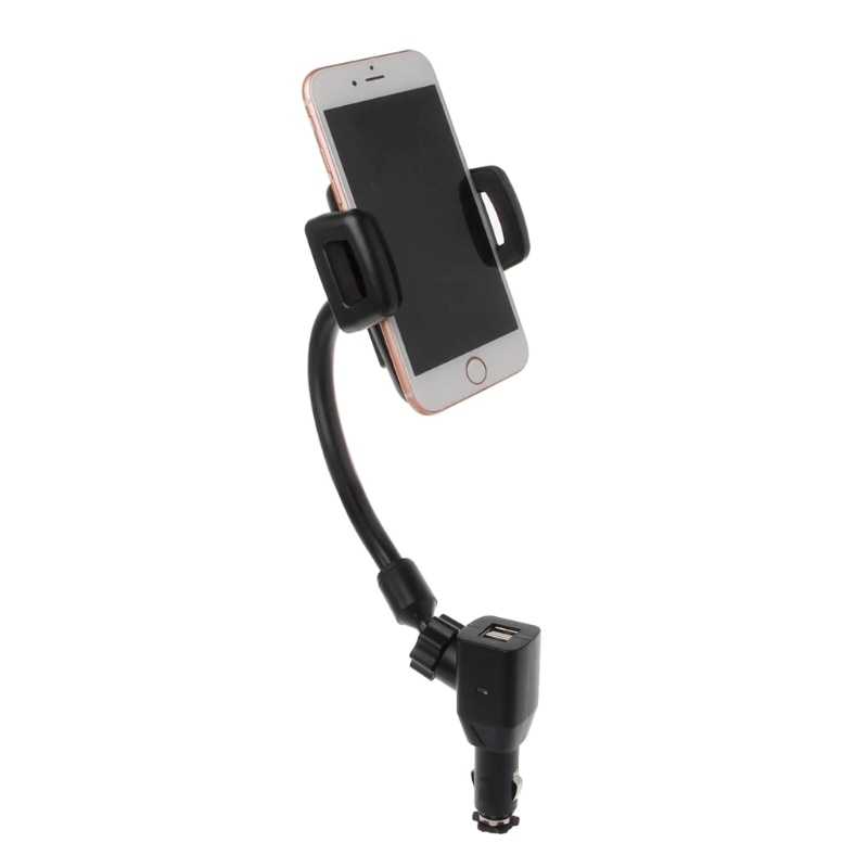 

Автомобильный держатель для телефонов MOBIK-107 с креплением в прикуриватель + зарядное устройство с 2 портами USB