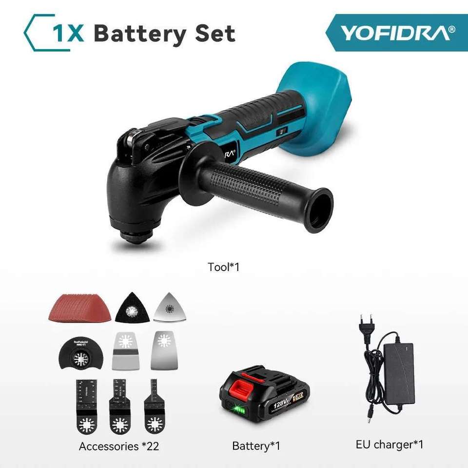 

YOFIDRA многофункциональный инструмент осциллирующий мульти-инструменты переменной скорости реноватор электрический триммер пила для батареи Makita 18v