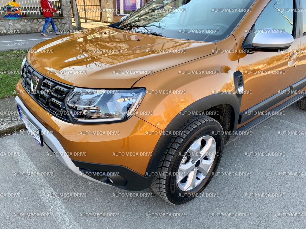 

Накладки на колесные арки для Renault Duster 2021- из abs-пластика, от царапин, тюнинг, стайлинг, черные с тиснением