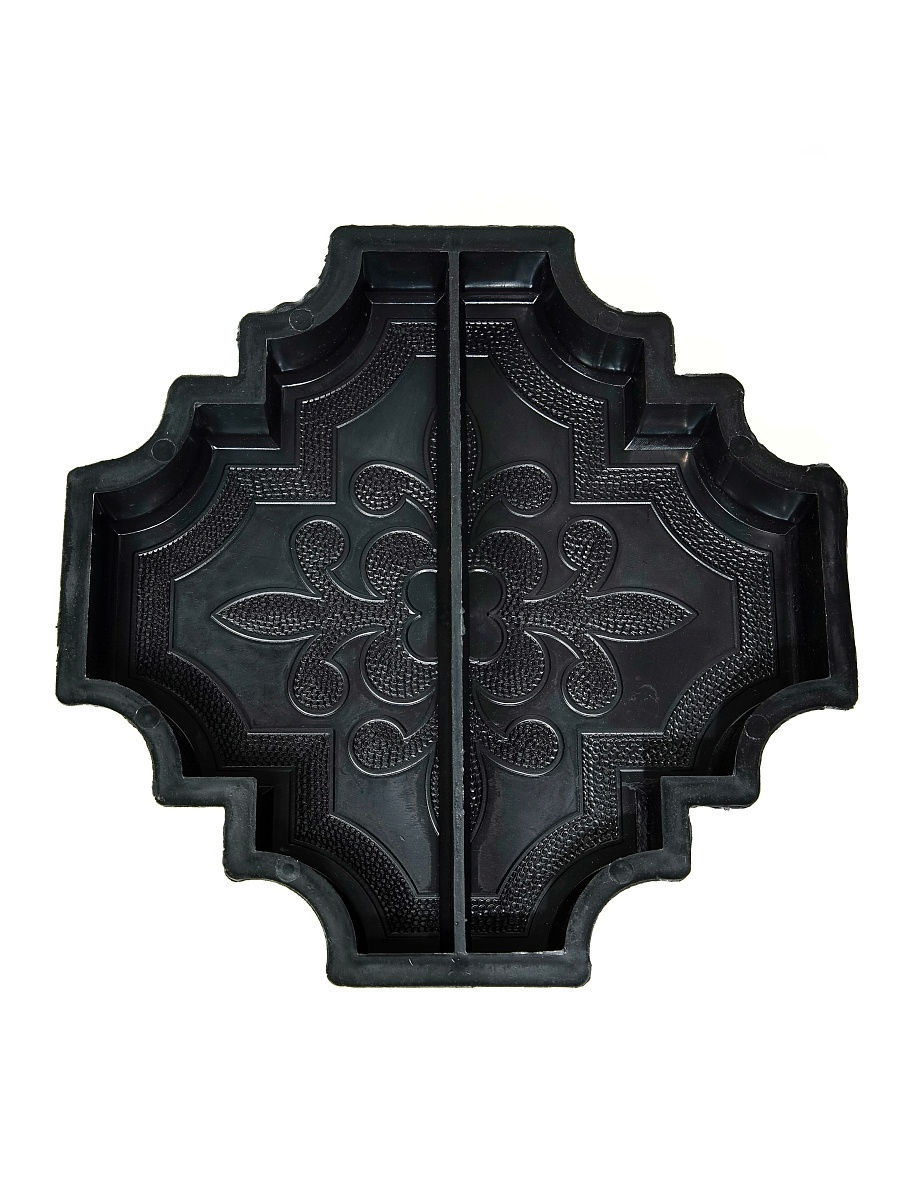 

Форма для тротуарной плитки Клевер краковский большой половинки 4.5