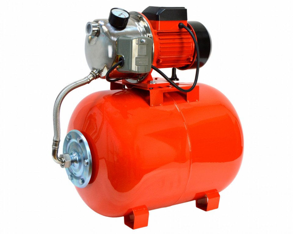 

Станция насосная Brait NS-1000/24S нерж.сталь; 1000Вт, гидробак 24 литра; напор 50м; подача воды 52л/м