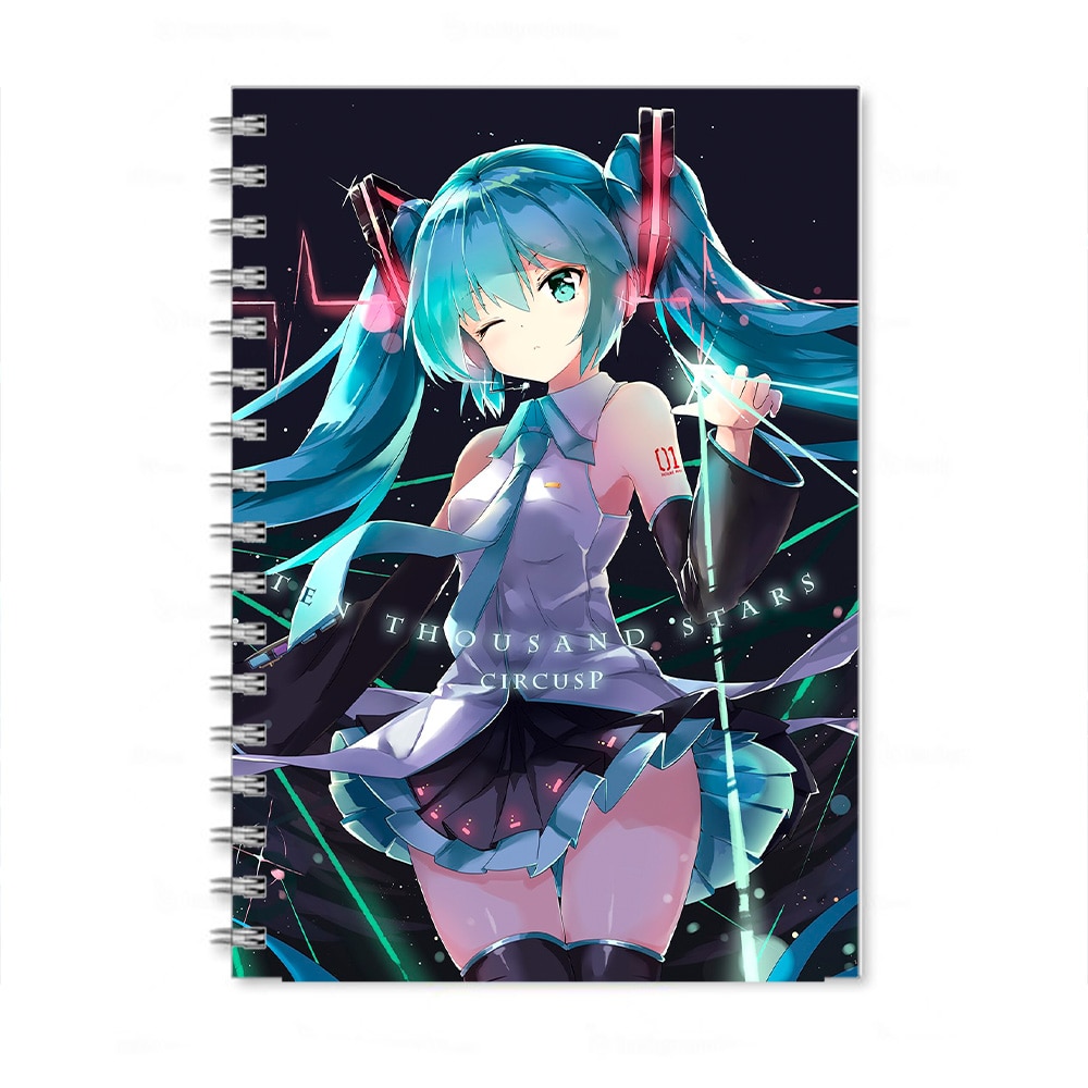 

Скетчбук блокнот аниме Хацуне Мику белые листы альбом для рисования