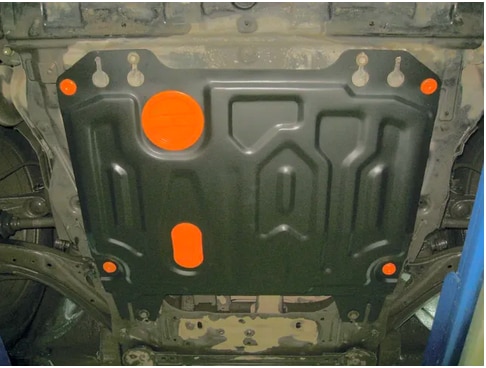 Защита картера двигателя и КПП Nissan  Serena (C26) 2010-2016 V-2,0  сталь 1,5 мм