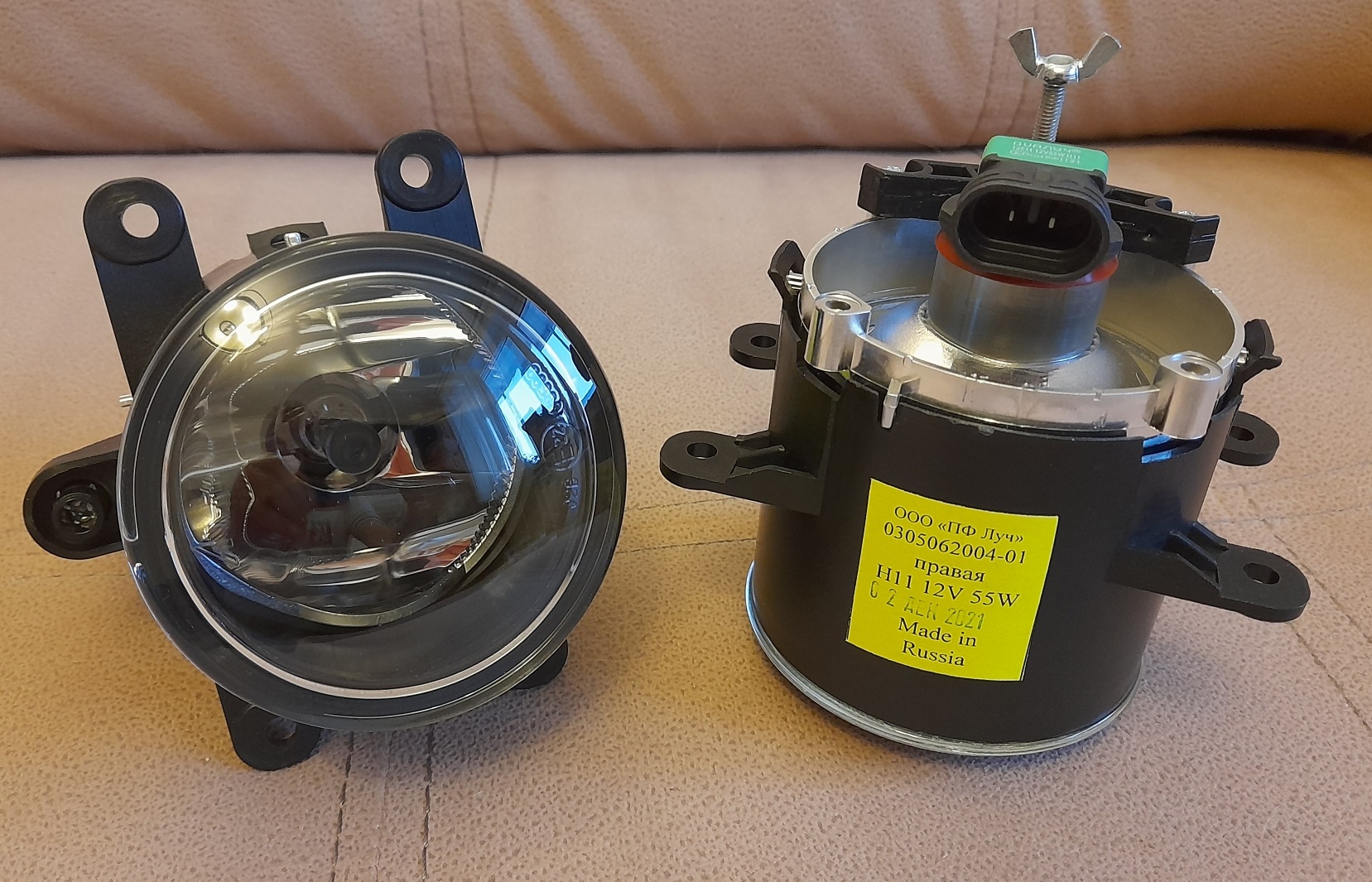 

Фары противотуманные Луч с лампой H11 (55 вт) Fog lights Beam Lada Vesta, X-Ray, Granta FL, Largus FL, Renault, Ford (завод)